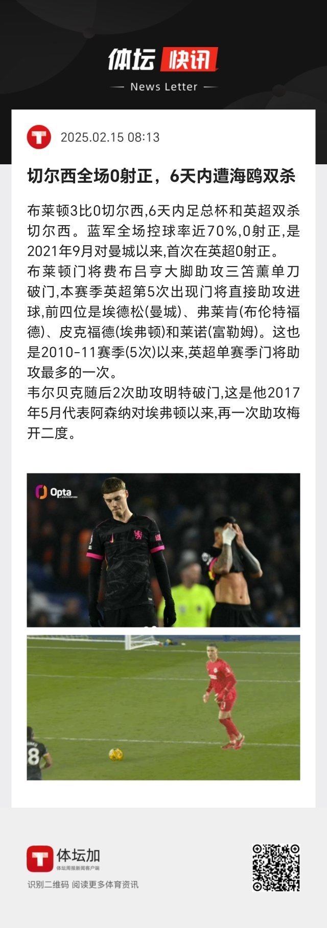 布莱顿战平对手，保级形势不容乐观！的简单介绍